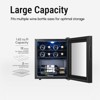 Yeego Mini Wine Fridge Refrigerator, 12 Bottle Counter Top Wine Cooler - 2 of 4