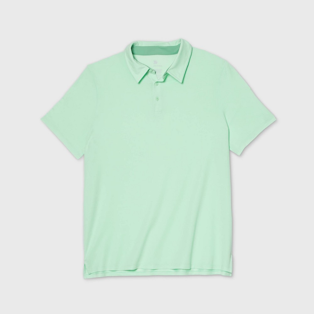 Men's Pique Golf Polo Shirt - All in Motion Mint XXL, Green was $22.0 now $12.0 (45.0% off)