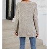Women's Shirt Crew Neck Long Sleeve T-Shirt Loose Soft Pullover for Women - 4 of 4