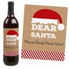 Big Dot of Happiness Funny Jolly Santa Claus - Christmas Party Decorations for Women and Men - Wine Bottle Label Stickers - Set of 4 - 3 of 4