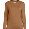 Lands' End Women's Relaxed Supima Cotton Long Sleeve Crew Neck T-Shirt - 3 of 4