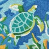Jellybean Swimming Turtles Doormat – 20"x30" Ocean-Themed Coastal Accent Mat for Indoor/Outdoor Use - 2 of 3