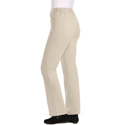 Woman Within Women's Plus Size Tall Perfect Side Elastic Denim Jean