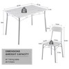 VECELO 5-Piece Dining Table Set for 4, Modern Kitchen Table and 4 Chairs, MDF Tabletop with Metal Frame, Space-Saving Dining Room Set for Small Spaces - 2 of 4