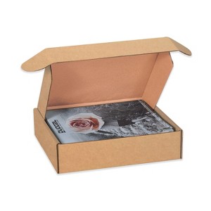 Box Partners Deluxe Literature Mailers 12" x 11" x 3" Kraft 50/Bundle MFL12113K - 1 of 2