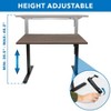 Mount-It! Height Adjustable Hand Crank Sit-Stand Desk with 55" Tabletop | Adrift - 4 of 4