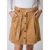 Hope & Henry Womens' Organic Cotton Corduroy Button Front Skirt - image 2 of 4