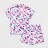 Toddler Girls' 2pc Hello Kitty Coat Pajama Set - Pink - 2 of 3