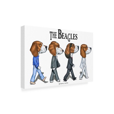 Trademark Fine Art -Danny Gordon Art 'The Beagles' Canvas Art