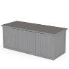 Cesicia Outdoor Wooden Deck Box, for Patio Furniture Cushions, Pool Toys & Garden Tools - 2 of 4