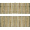 Saro Lifestyle Table Mats with Stripe Water Hyacinth Design (Set of 4), Beige - image 3 of 4