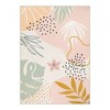 Lahome Machine Washable Area Rugs Non-Slip Large Living Room Rug Boho Botanical Print Ultra-Thin Indoor Rug for Classroom Nursery Dining Room - 3 of 4