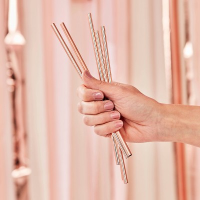 Stainless Steel Straws Bronze