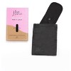 Memoi Women's Love Luna Reusable Cotton Snap-On Panty Liner Black One Size - 2 of 4