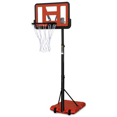 Portable Basketball Hoop System With Wheels, 8-10ft Height Adjustable, With LED Basketball Hoop Lights, For Youths Teens Grown-ups Outdoor