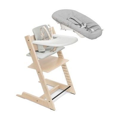 DRONKON High Chair + Cushion, Tray & Newborn Set Bundle