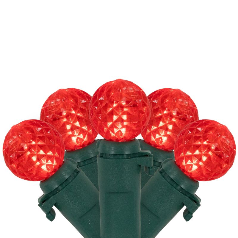 Northlight LED G12 Berry Christmas Lights - 16' Green Wire - Red - 50 ct, 1 of 7