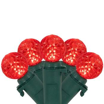 Northlight LED G12 Berry Christmas Lights - 16' Green Wire - Red - 50 ct