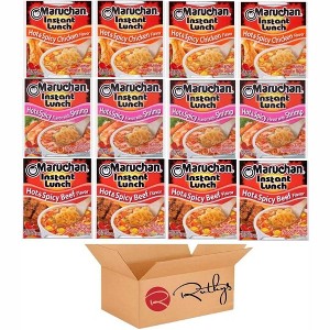 Maruchan Ramen Noodle Cup Soup Instant Variety 12 Count - Assorted Flavors Mix 4 - 1 of 1