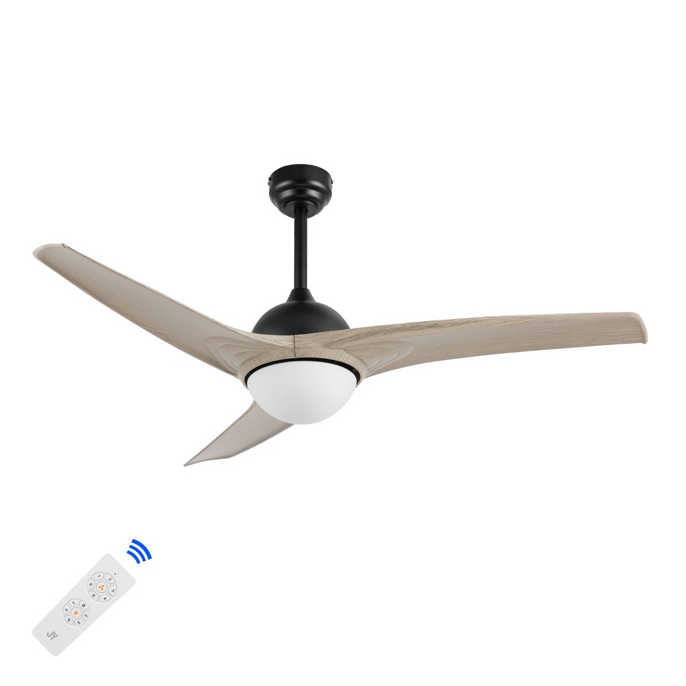 Photos - Air Conditioner 52" 1-Light Sully Contemporary 6-Speed Propeller Integrated LED Ceiling Fa