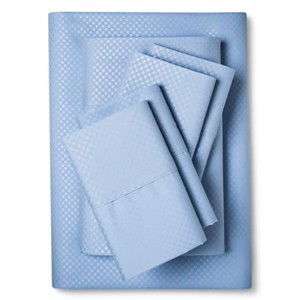 6pc Christopher Knight Home Natalia Cavalletto Check Design Sheet Set - Light Blue (Queen), Lite Blue