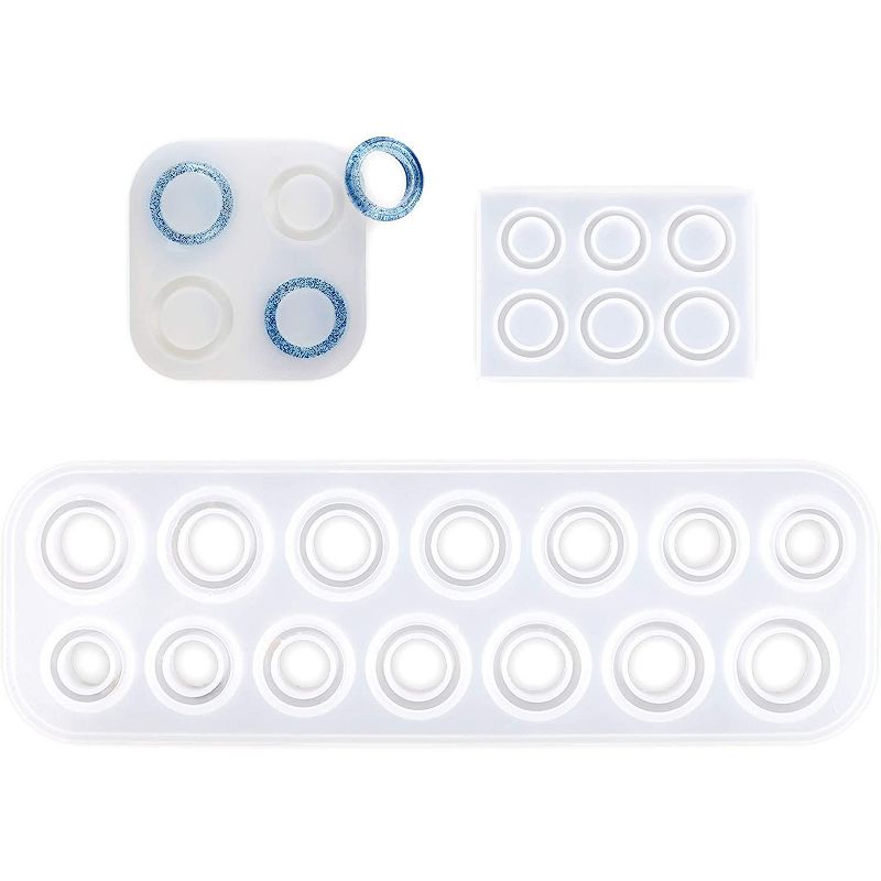 Bright Creations 3 Pieces Silicone Making Kit for Resin Rings, DIY Jewelry, Arts and Crafts, 1 of 7