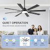 Airsurfer 72" Windmill Matte Black Ceiling Fan with Color-Changing LED Light, 8-Blade, Remote Included - 4 of 4
