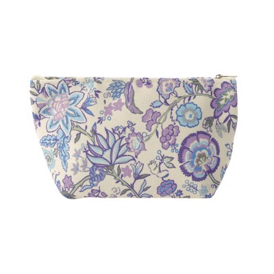 Unique Bargains Durable Print Makeup Bag Purple 1 Pc