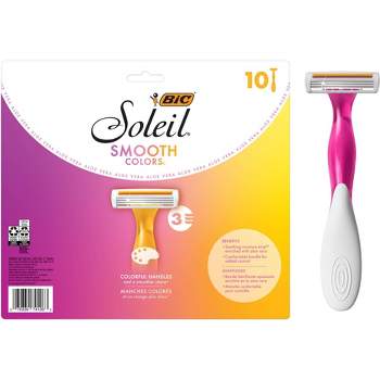 BiC Soleil Smooth Colors 3-Blade Women's Disposable Razors
