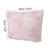 Unique Bargains Women Portable Jacquard Bow Makeup Bag 1 Pc - 3 of 3