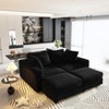 KTMBDW 102.4" Sofa Couch, Comfy Couches for Living Room, Plush Corduroy Sofas for Living Room, Tool-Free Setup Deep Seat Sofa - 3 of 4
