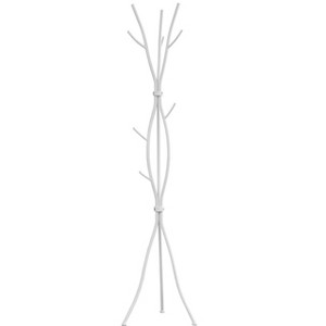 TiramisuBest Black Metal Free - Standing Coat Rack Hall Tree: 74" Tall with 11 Hooks, Ideal for Entryway & Bedroom, Contemporary Modern Design! - 1 of 4