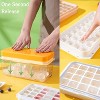 LunaLulinlk Freezer Ice Tray with Lid, Makes 64 Ice Cubes, Includes 2 Ice Trays, Ice Box, Ice Scoop and Lid, BPA Free, Orange - 2 of 3