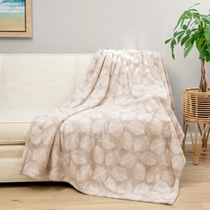 HGTV Super Luxe Faux Fur Throw Blanket Manchester Nomadic Desert