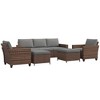 Resenkos 7 seats rattan patio furniture set, Outdoor Sectional Furniture, PE Rattan, - 2 of 4