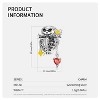Skeleton Charm for Women Gothic European Bead for Bracelet CZ Sterling Silver Ginger Lyne Collection - 3 of 4
