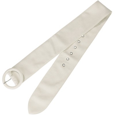 INSPIRE CHIC Women's Wide Vintage Round Buckle Obi Cinch Belts