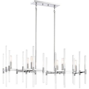 Minka Lavery Minka Pillar 38 1/4" Wide Chrome 6-Light Modern Island Chandelier - 1 of 1