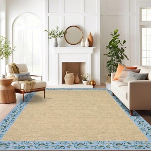 Washable Rugs for Living Room, Non-Slip Modern Neutral Area Rugs for Bedroom - 1 of 4