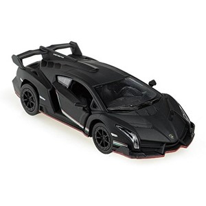 KiNSMART Lamborghini Veneno 1:36 Scale 5 Inch Die Cast Metal Model Toy Super Car (Black (Matt)) - 1 of 4