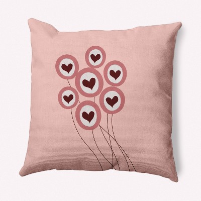 16"x16" Love is in the Air Valentines Square Throw Pillow - e by design