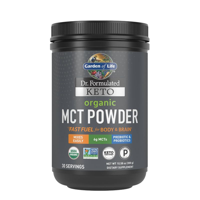 Garden of Life Dr. Formulated Keto Organic MCT Dietary Supplement Powder - 10.58oz, 1 of 7