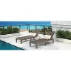 Ridstar 2 Piece Outdoor Patio Chaise Lounges with Backrest Adjustable For Patio, Poolside & Beach-Light Brown - 4 of 4
