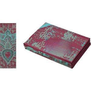 Folding Travel Yoga Mat 68x24 Inches, 2mm Thick Foldable Exercise Mat for Fitness - 1 of 4