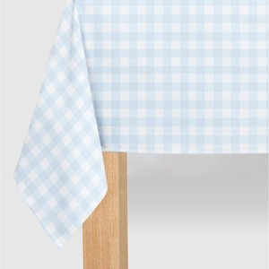 Coterie Party Light Blue Gingham Paper Tablecloth - 1 of 4