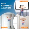 Dexmalle 18" Steel Rim Wall Mounted Basketball Goal Hoop with Net for Indoor Outdoor Orange - 2 of 4