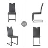 PAGED Upholstered Dining Chairs Modern Living Room Chairs Comfortable Kitchen Chairs with Metal Legs for Living Room - 2 of 4