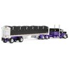 First Gear DCP 1/64 Peterbilt 389 Pride-N-Class Flat Top Sleeper with Wilson Pacesetter Spread Axle Grain Trailer: K2/Bulkloads 60-2152 - 3 of 4