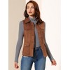 INSPIRE CHIC Women's Buttoned Sleeveless Faux Suede Utility Vest with Cargo Pocket - 3 of 4