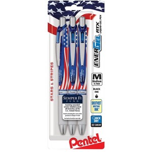 Pentel Stars & Stripes Edition EnerGel RTX Pens BL77USABP3A - 1 of 4